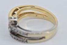 Load image into Gallery viewer, 14K 0.25 Ctw Natural Diamond Wrap Layered Band Ring Yellow Gold