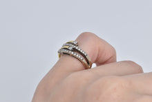 Load image into Gallery viewer, 14K 0.25 Ctw Natural Diamond Wrap Layered Band Ring Yellow Gold