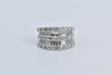 Load image into Gallery viewer, 14K 2.00 Ctw Baguette Round Natural Diamond Band Ring White Gold