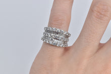 Load image into Gallery viewer, 14K 2.00 Ctw Baguette Round Natural Diamond Band Ring White Gold