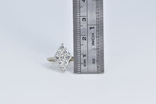 Load image into Gallery viewer, 14K 0.75 Ctw Natural Diamond Squared Cluster Ring White Gold