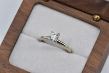 Load image into Gallery viewer, 14K 0.55 Ct Natural Diamond Solitaire Engagement Ring White Gold