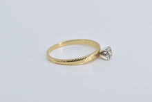Load image into Gallery viewer, 14K Vintage Diamond Solitaire Classic Promise Ring Yellow Gold