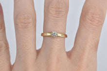 Load image into Gallery viewer, 14K Vintage Diamond Solitaire Classic Promise Ring Yellow Gold