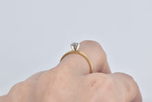 Load image into Gallery viewer, 14K Vintage Diamond Solitaire Classic Promise Ring Yellow Gold