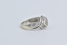 Load image into Gallery viewer, 14K 0.35 Ctw Invis Princess Diamond Cluster Ring White Gold