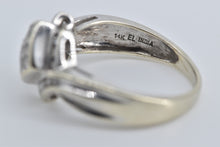 Load image into Gallery viewer, 14K 0.35 Ctw Invis Princess Diamond Cluster Ring White Gold