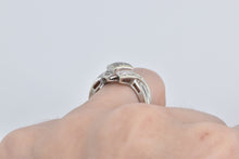 Load image into Gallery viewer, 14K 0.35 Ctw Invis Princess Diamond Cluster Ring White Gold