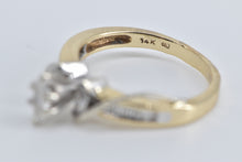 Load image into Gallery viewer, 14K 0.75 Ctw Marquise Natural Diamond Engagement Ring Yellow Gold