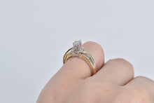Load image into Gallery viewer, 14K 0.75 Ctw Marquise Natural Diamond Engagement Ring Yellow Gold