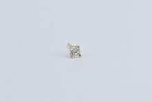 Load image into Gallery viewer, 14K 0.22 Ct Natural Diamond Solitaire Single Stud Earring Yellow Gold