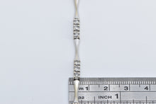 Load image into Gallery viewer, 14K 1.50 Ctw Diamond Classic Curved Bar Tennis Bracelet 7.25" White Gold