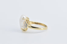 Load image into Gallery viewer, 14K Baroque Pearl Diamond Accent Statement Ring Yellow Gold