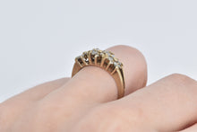 Load image into Gallery viewer, 10K Marquise & Round Diamond Flower Cluster Ring Yellow Gold