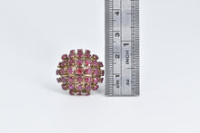 Load image into Gallery viewer, 9K 1960's Domed Ruby Cocktail Sputnik Statement Ring Yellow Gold
