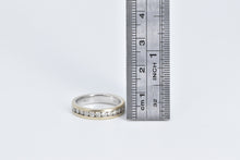 Load image into Gallery viewer, 18K 0.55 Ctw Natural Diamond Wedding Band Ring White Gold
