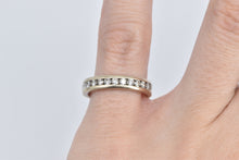 Load image into Gallery viewer, 18K 0.55 Ctw Natural Diamond Wedding Band Ring White Gold
