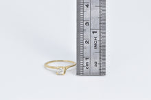 Load image into Gallery viewer, 14K 0.22 Ct Diamond Solitaire Swirl Engagement Ring Yellow Gold