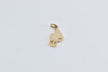 Load image into Gallery viewer, 14K Footprint Foot Path Walk Symbol Charm/Pendant Yellow Gold