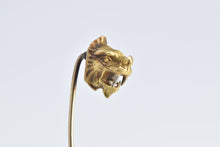 Load image into Gallery viewer, 14K Victorian Ornate Boar Stylized Hog Head Pin/Brooch Yellow Gold
