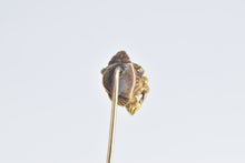 Load image into Gallery viewer, 14K Victorian Ornate Boar Stylized Hog Head Pin/Brooch Yellow Gold