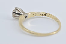 Load image into Gallery viewer, 14K 0.42 Ct Natural Round Diamond Engagement Ring Yellow Gold