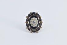 Load image into Gallery viewer, 10K 0.30 Ctw Diamond Black Onyx Mourning Ring Yellow Gold