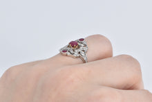 Load image into Gallery viewer, 18K 0.83 Ctw Natural Ruby Diamond Filigree Ring Yellow Gold