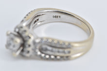 Load image into Gallery viewer, 14K 1.50 Ctw Princess Diamond Engagement Ring White Gold