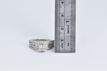 Load image into Gallery viewer, 14K 1.50 Ctw Princess Diamond Engagement Ring White Gold