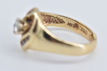 Load image into Gallery viewer, 14K 0.25 Ctw Natural Diamond Halo Promise Ring Yellow Gold