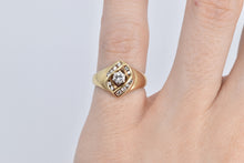 Load image into Gallery viewer, 14K 0.25 Ctw Natural Diamond Halo Promise Ring Yellow Gold