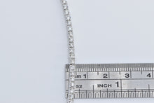 Load image into Gallery viewer, 14K 2.25 Ctw Natural Diamond Chevron Tennis Necklace 17" White Gold