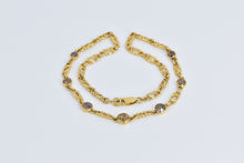 Load image into Gallery viewer, 18K 4.12 Ctw Fancy Brown Natural Diamond Chain Necklace 15" Yellow Gold