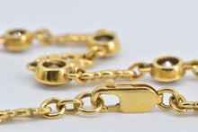 Load image into Gallery viewer, 18K 4.12 Ctw Fancy Brown Natural Diamond Chain Necklace 15" Yellow Gold