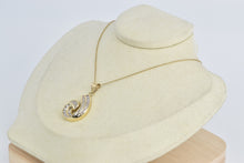 Load image into Gallery viewer, 14K 1.90 Ctw Baguette Natural Diamond Curved Pendant Yellow Gold