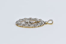 Load image into Gallery viewer, 18K 0.75 Ctw Natural Diamond Encrusted Oval Pendant Yellow Gold
