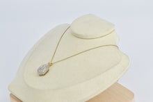 Load image into Gallery viewer, 14K 1.00 Ctw Natural Diamond Honeycomb Cluster Pendant Yellow Gold
