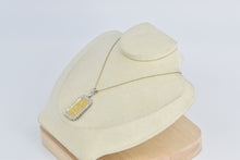 Load image into Gallery viewer, 14K 1.00 Ctw Natural Diamond 5g Solid 24k Gold Bar Pendant Yellow Gold