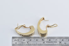 Load image into Gallery viewer, 14K 1.80 Ctw Diamond Graduated Fashion Oval Hoop Earrings Yellow Gold