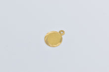 Load image into Gallery viewer, 22K Tribute Saudi Arabia 1 Guinea Coin Ridged Circle Charm/Pendant Yellow Gold
