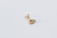 Load image into Gallery viewer, 14K Round Emerald Vintage Simple Classic Pendant Yellow Gold