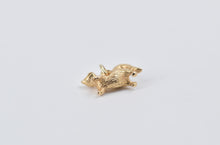 Load image into Gallery viewer, 10K 3D Vintage Squirrel Cute Animal Charm/Pendant Yellow Gold