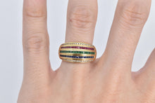 Load image into Gallery viewer, 14K 0.95Ctw Natural Diamond Emerald Ruby Sapphire Ring Yellow Gold