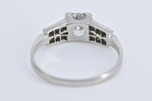 Load image into Gallery viewer, Platinum 0.63 Ctw Art Deco Natural Diamond Engagement Ring