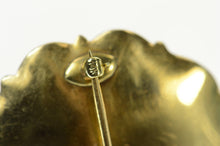 Load image into Gallery viewer, 14K Victorian Blue Enamel Diamond Pearl Mourning Pin/Brooch Yellow Gold