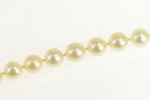 Load image into Gallery viewer, 14K 8.5mm Pearl Strand Classic Retro Statement Bracelet 7" Yellow Gold
