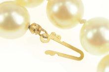 Load image into Gallery viewer, 14K 8.5mm Pearl Strand Classic Retro Statement Bracelet 7" Yellow Gold