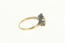 Load image into Gallery viewer, 10K Natural Opal Sapphire Halo Engagement Ring Size 5.5 Yellow Gold