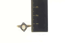 Load image into Gallery viewer, 10K Natural Opal Sapphire Halo Engagement Ring Size 5.5 Yellow Gold